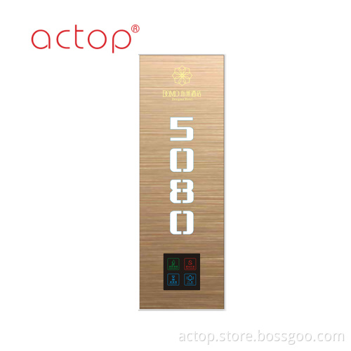 Hotel smart electronic doorplate LED backlight doorplate